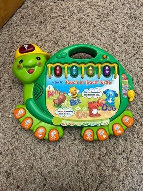 Touch & Teach Turtle - Green Interactive Learning Toy for Kids